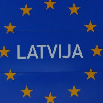 Latvija signage
